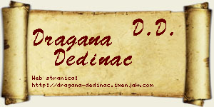 Dragana Dedinac vizit kartica